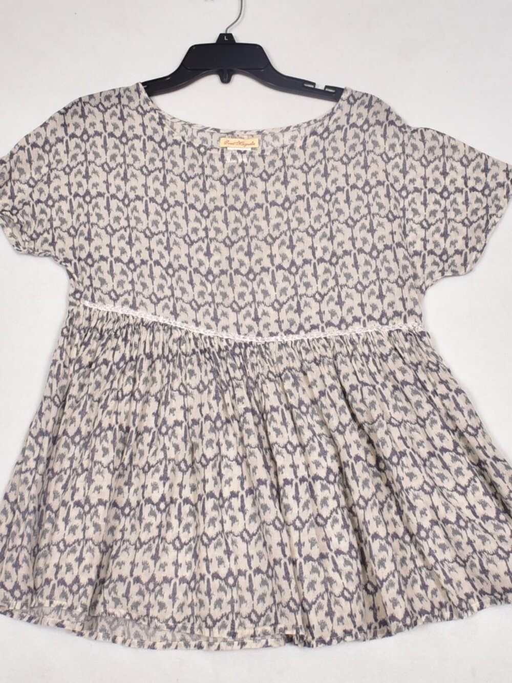 Sweet Magnolia Babydoll Tunic Top Women's Boho Lightweight Size Small